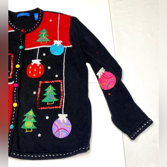 Karen Scott Christened Sweater Ugly Sweater Party - Picture 3 of 10